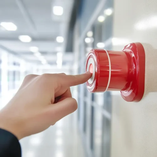 Botoeira de alarme de incêndio