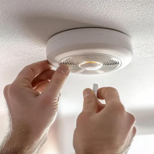 Instalação de sistema de alarme de incêndio